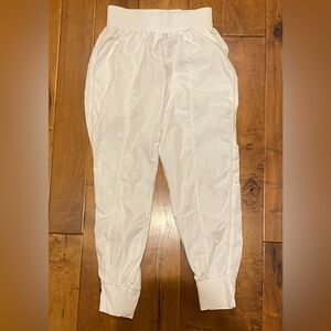 White Honeycut Joggers